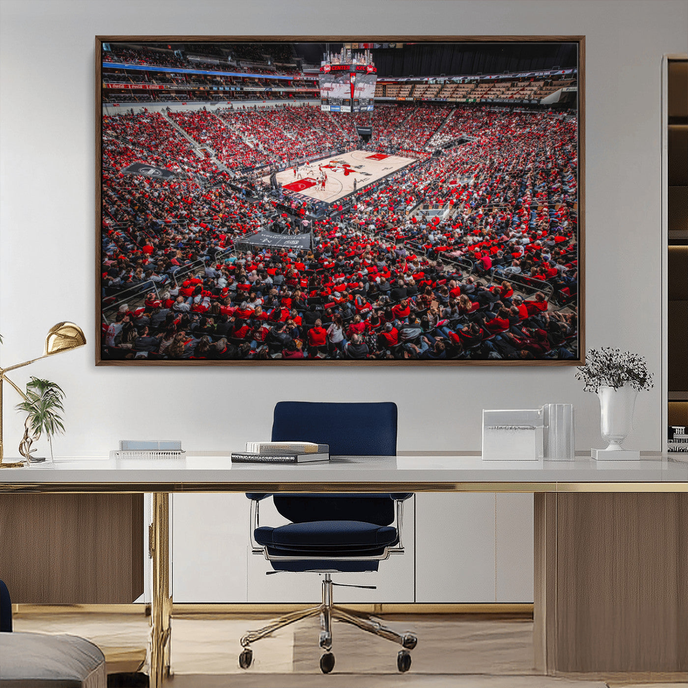 MGV-FC-36X24 - Louisville Cardinals Basketball Print Canvas - Louisville KFC Yum Center Arena Wall Art Canvas Print