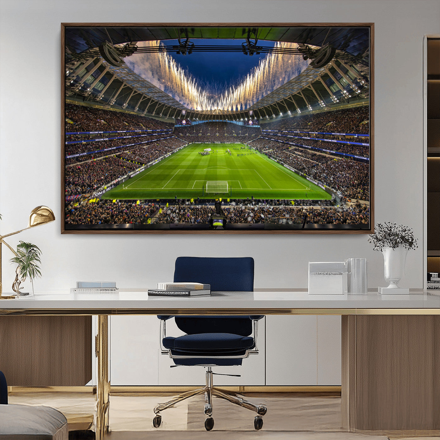 MGV-FC-36X24 - Tottenham Hotspur Football Team Print - London Tottenham Hotspur Stadium Wall Art Canvas Print