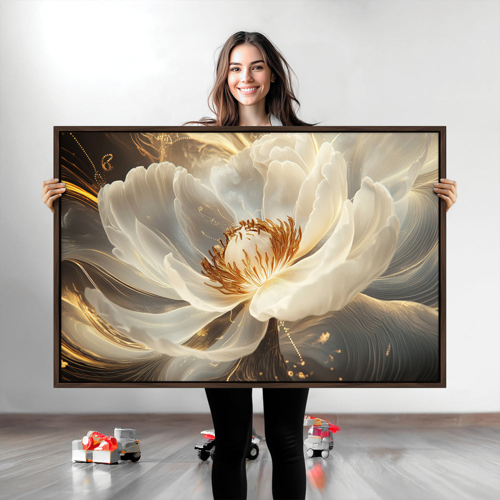 Abstract Floral Wall Art Canvas Print