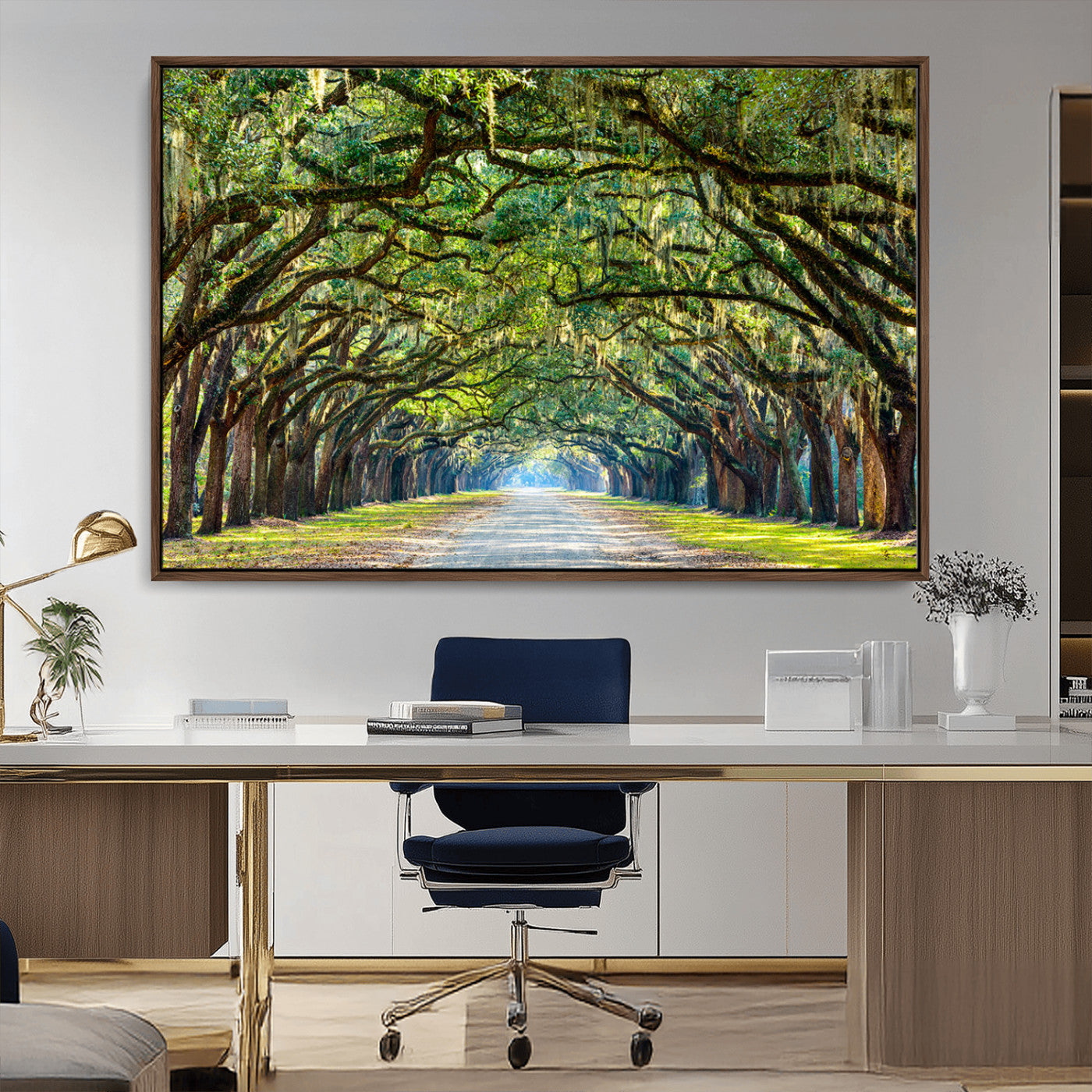 MGV-FC-36X24 - Wormsloe State Plantation Driveway Wall Art Canvas Print