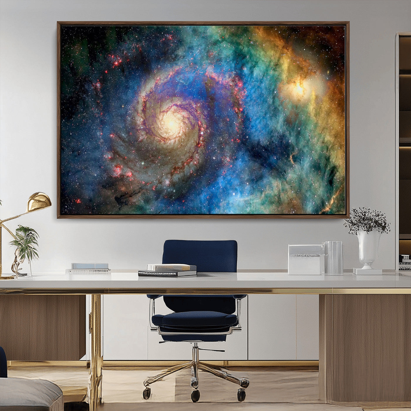 MGV-FC-36X24 - Spiral Galaxy Wall Art Canvas Print
