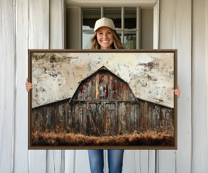 Rustic Barn Wall Art enhances your space with farmhouse-style decor.