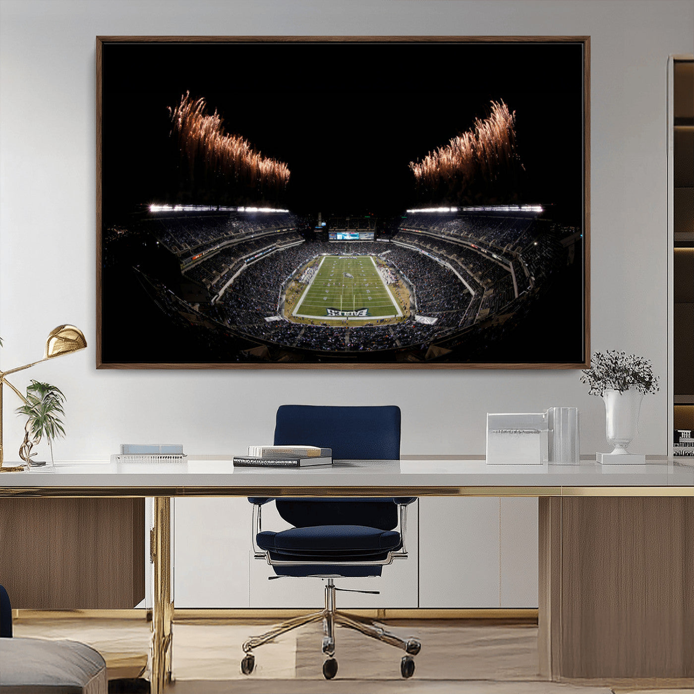 MGV-FC-36X24 - Eagles Field Stadium Wall Art | Philadelphia Eagles Football Team Print - Philadelphia Lincoln