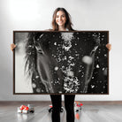 Winter Horse Snow Wall Art Canvas Print