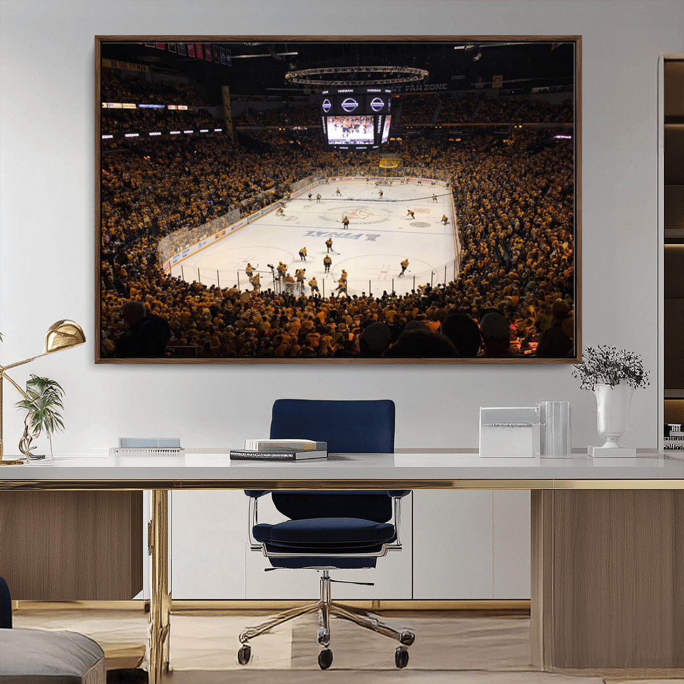 MGV-FC-36X24 - Bridgestone Arena - Nashville Predators Hockey Team Print - Nashville Wall Art Canvas Print