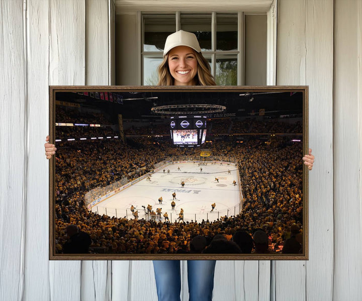 Nashville Predators Wall Art Canvas Print.