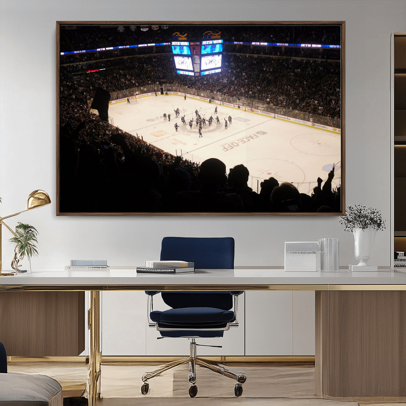 MGV-FC-36X24 - Canada Life Centre Wall Art | Winnipeg Jets Hockey Team Print Canvas | Ready to Hang | Winnipeg Wall