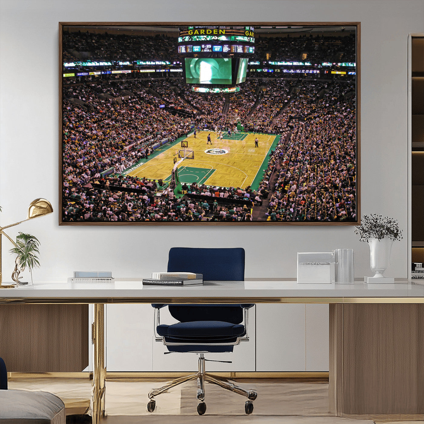 MGV-FC-36X24 - Celtics Game Versus The Timberwolves | Baseball Stadium Wall Art | Canvas Print | Ready to Hang