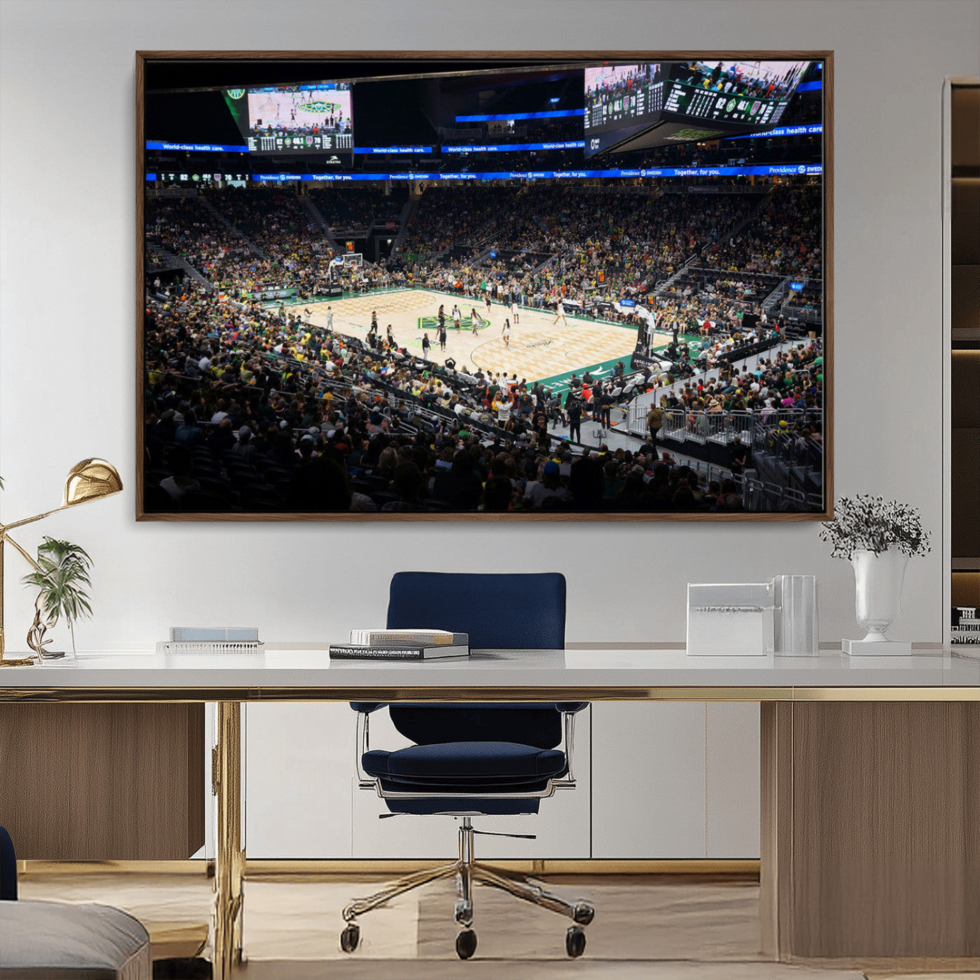 MGV-FC-36X24 - Climate Pledge Arena | Washington Seattle Kraken Hockey Stadium Wall Art | Canvas Print | Ready to