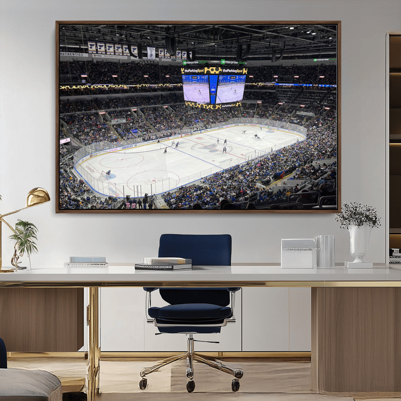 MGV-FC-36X24 - Enterprise Center Missouri St. Louis Blues Hockey Stadium Wall Art Canvas Print
