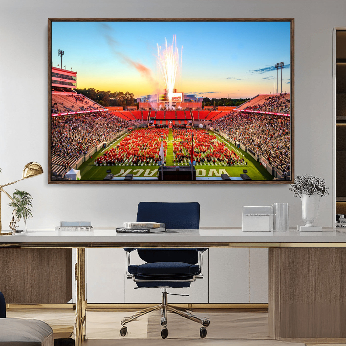 MGV-FC-36X24 - North Carolina State University Canvas Print, North Carolina State University Wolfpack Football Team