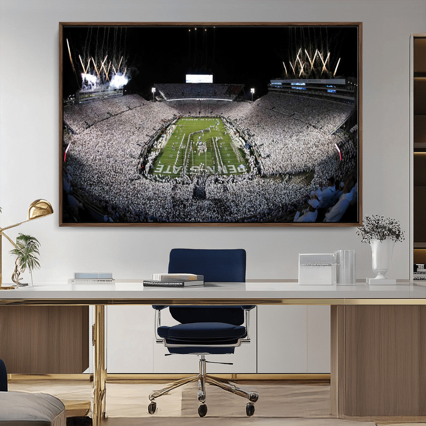 84537-MGV-CV-36X24-Penn State Beaver Stadium Canvas Wall Art - Nittany Lions Football Print