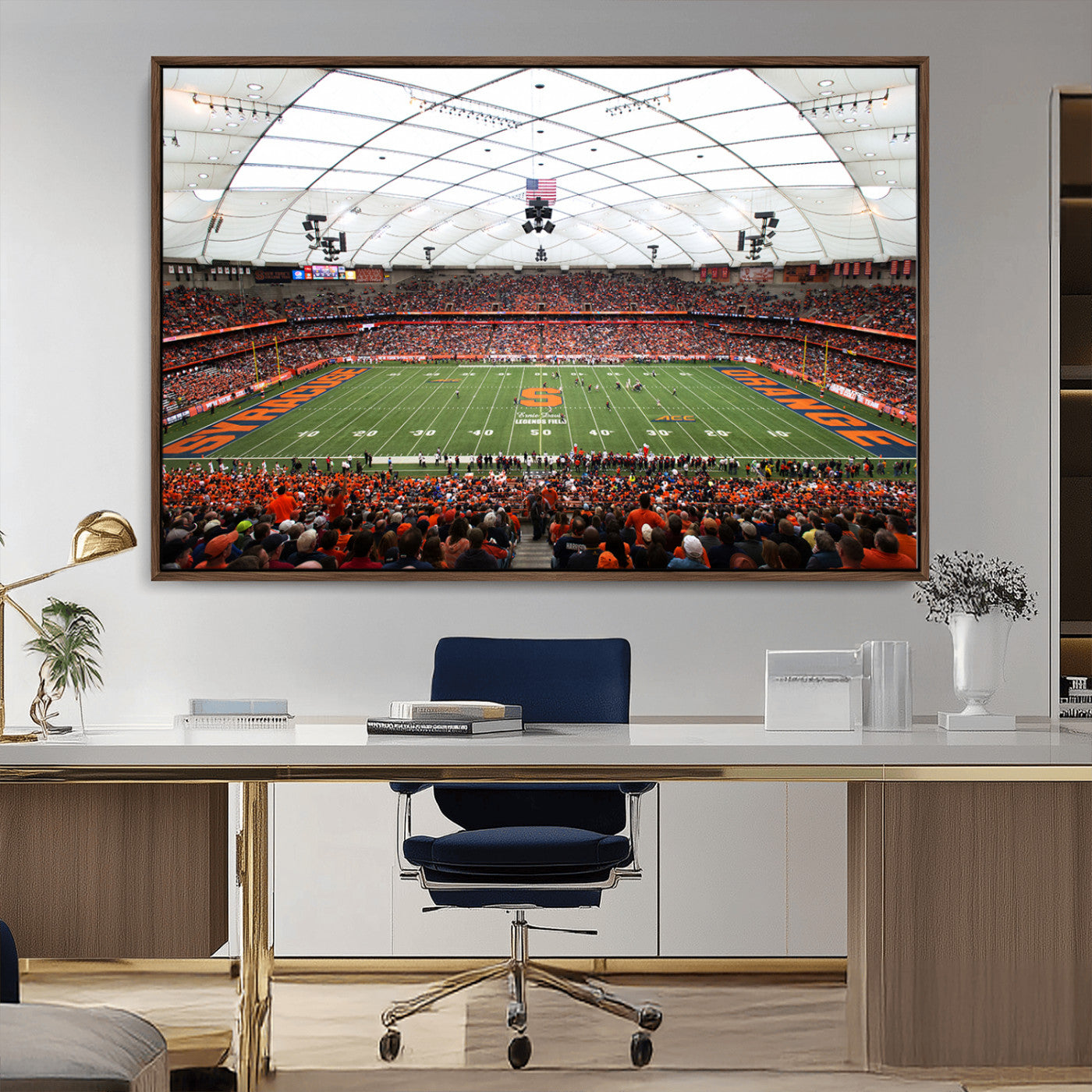 MGV-FC-36X24 - Syracuse University Orange Football Team Print - Syracuse JMA Wireless Dome Wall Art Canvas Print