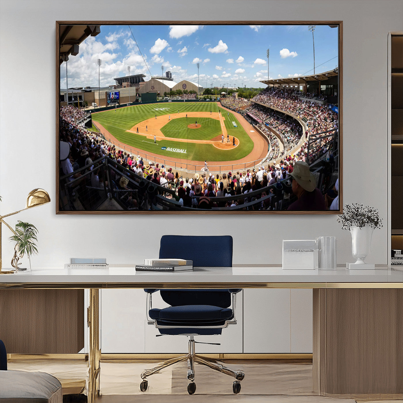 MGV-FC-36X24 - The Texas A&M University Aggies Athletics Team Print - College Station Kyle Field Wall Art Canvas