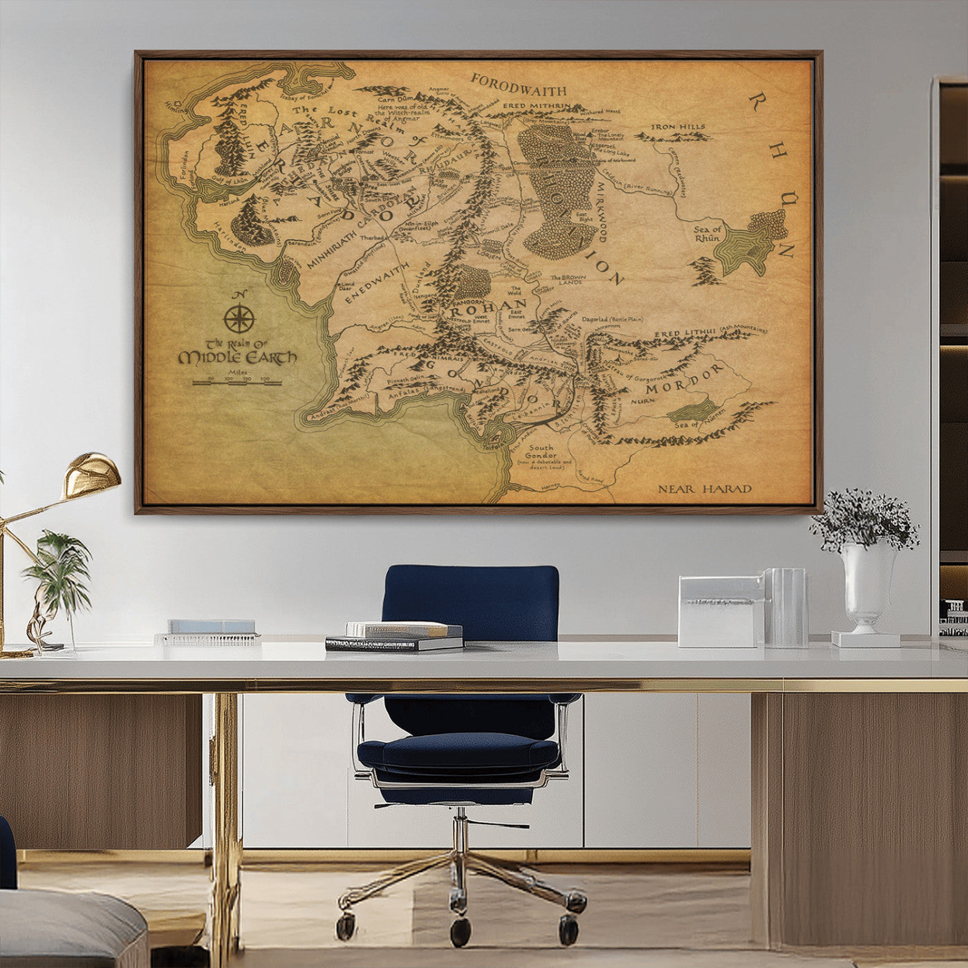 MGV-FC-36X24 - Push Pin World Map Canvas Print – Framed Wall Art for Couples to Track Their Travels – Anniversary