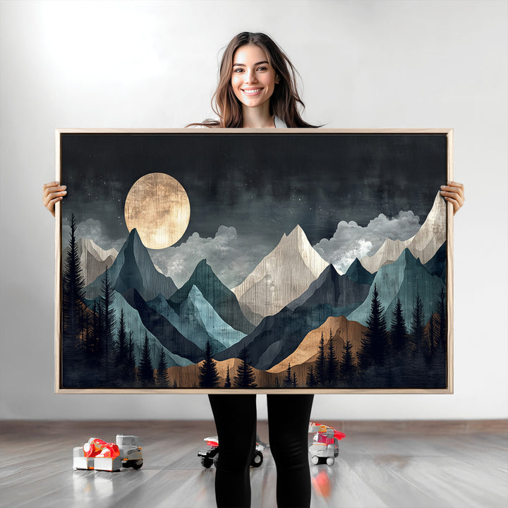 Framed Wall Art Canvas Print