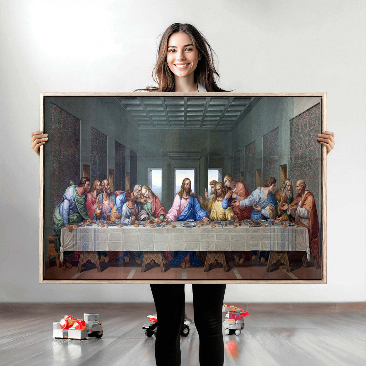 30401-MGV-CV-36X24-The Last Supper Multi Panel Canvas Wall Art