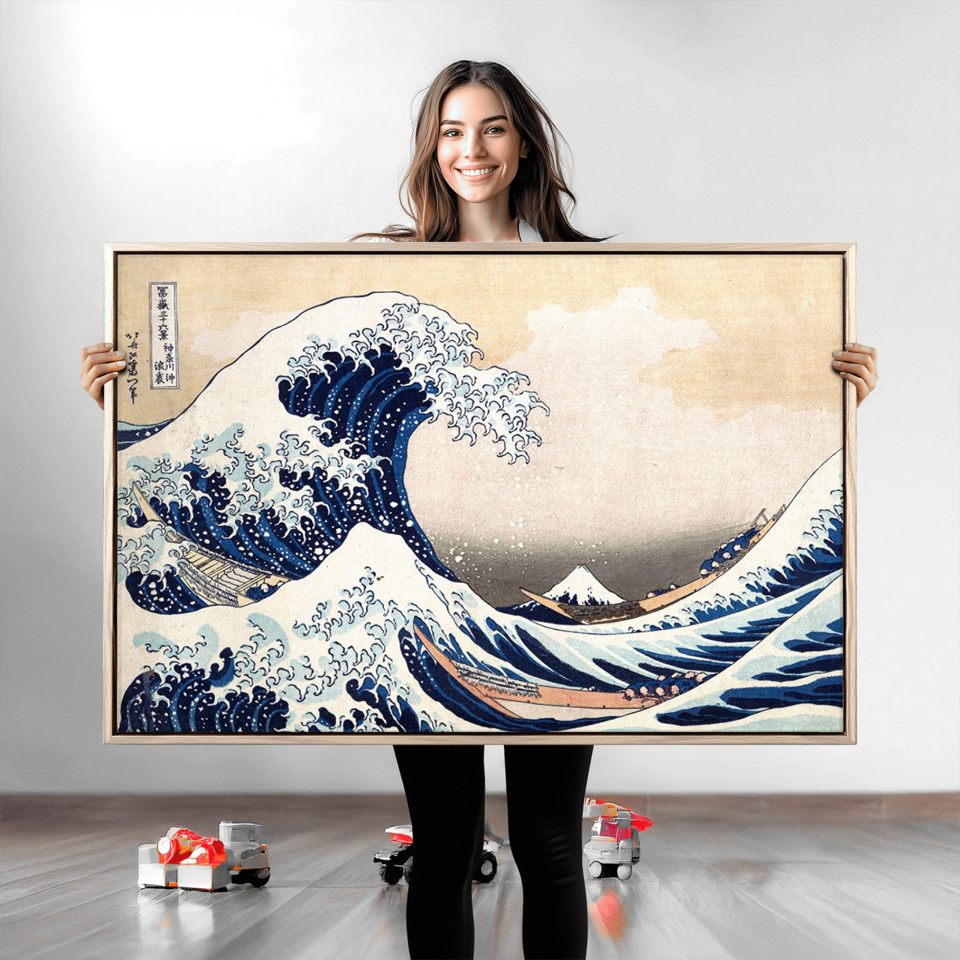 35635-MGV-CV-36X24-Wall Art Kanagawa Canvas Artwork Abstract Print
