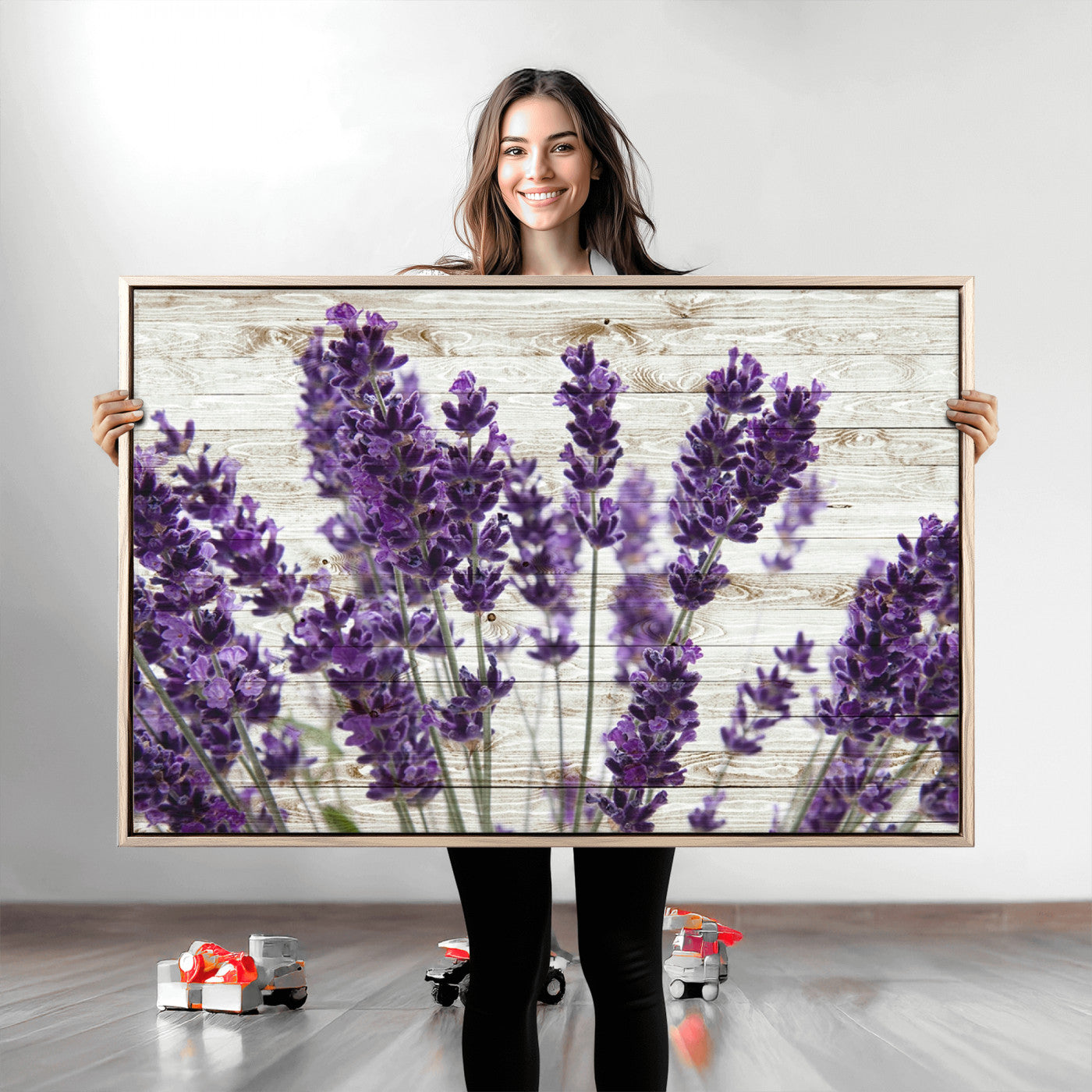 35576-MGV-CV-36X24-Lavender Canvas Wall Art Flower Print