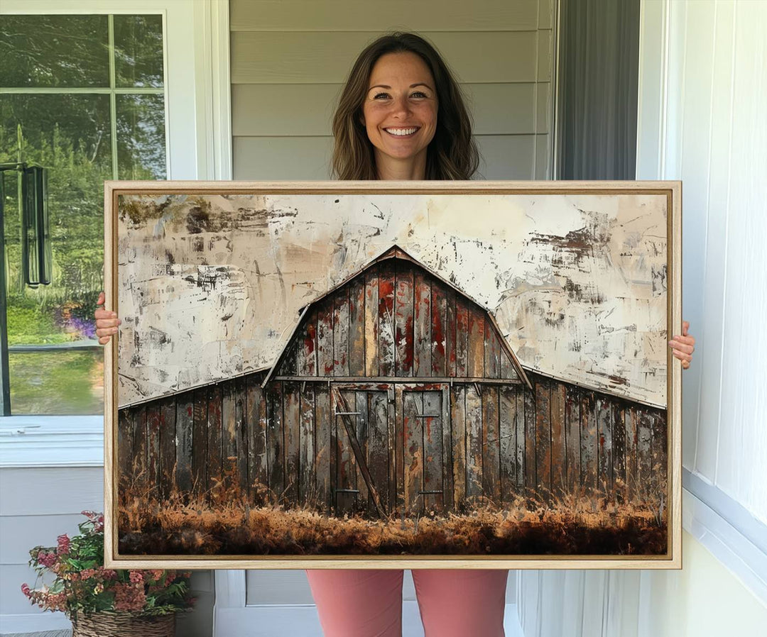 Rustic Barn Wall Art enhances your space with farmhouse-style decor.