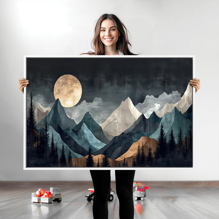 Framed Wall Art Canvas Print