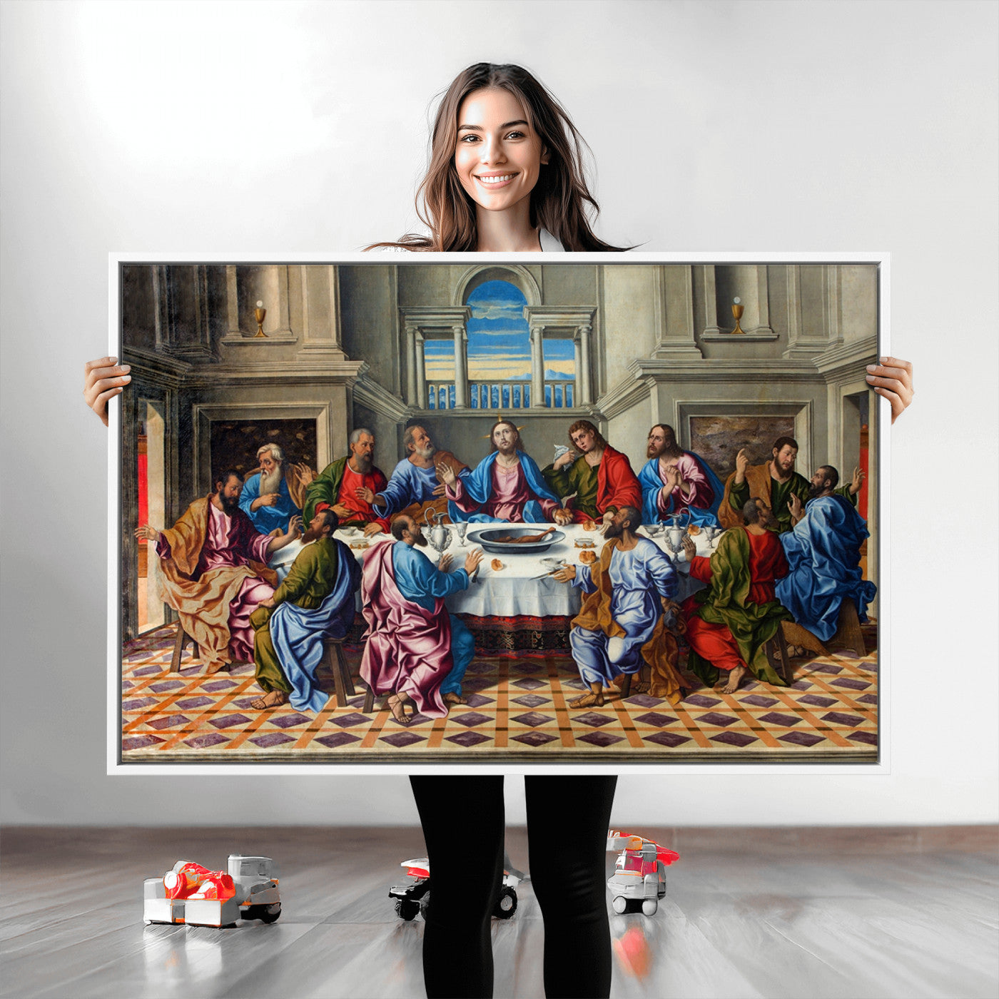 18691-MGV-CV-36X24-The Last Supper Multi Panel Canvas Wall Art