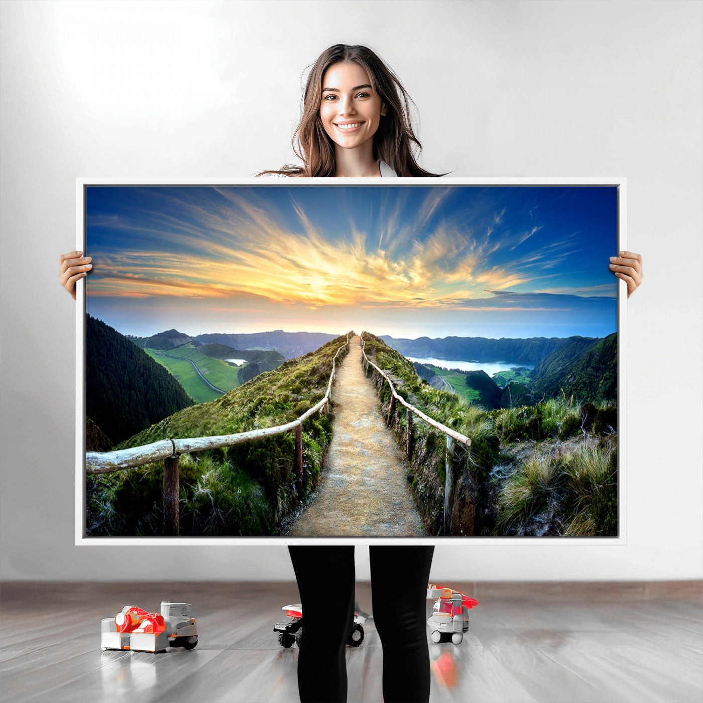 58887-MGV-CV-36X24-Mountain Landscape Wall Art Canvas Print