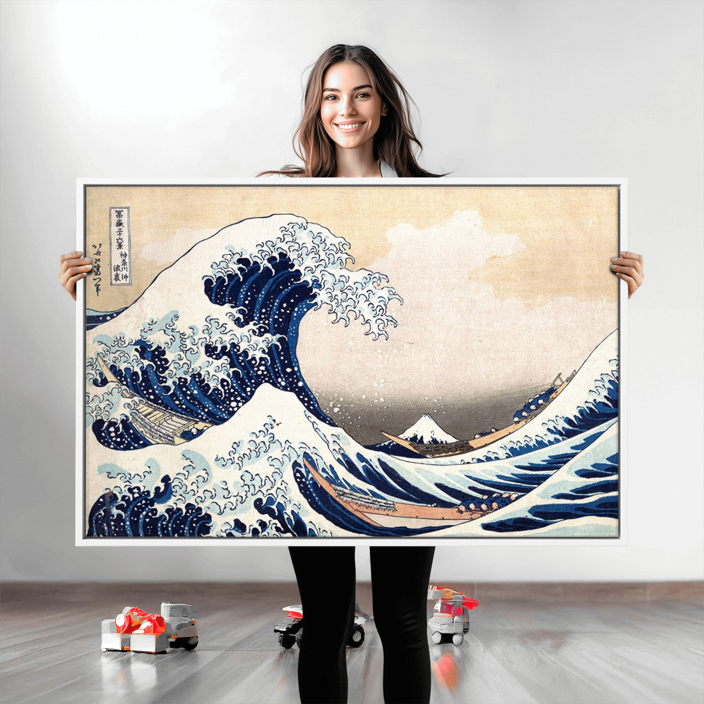 35635-MGV-CV-36X24-Wall Art Kanagawa Canvas Artwork Abstract Print