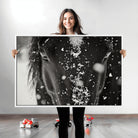 Winter Horse Snow Wall Art Canvas Print