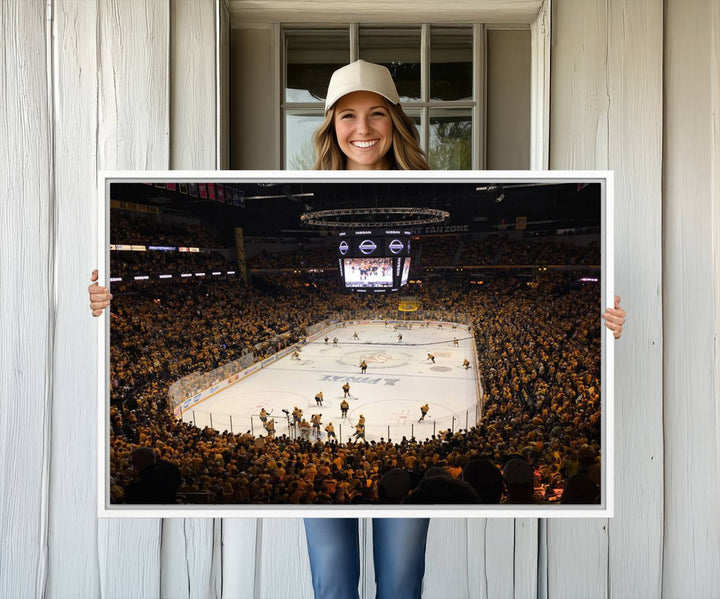 Nashville Predators Wall Art Canvas Print.