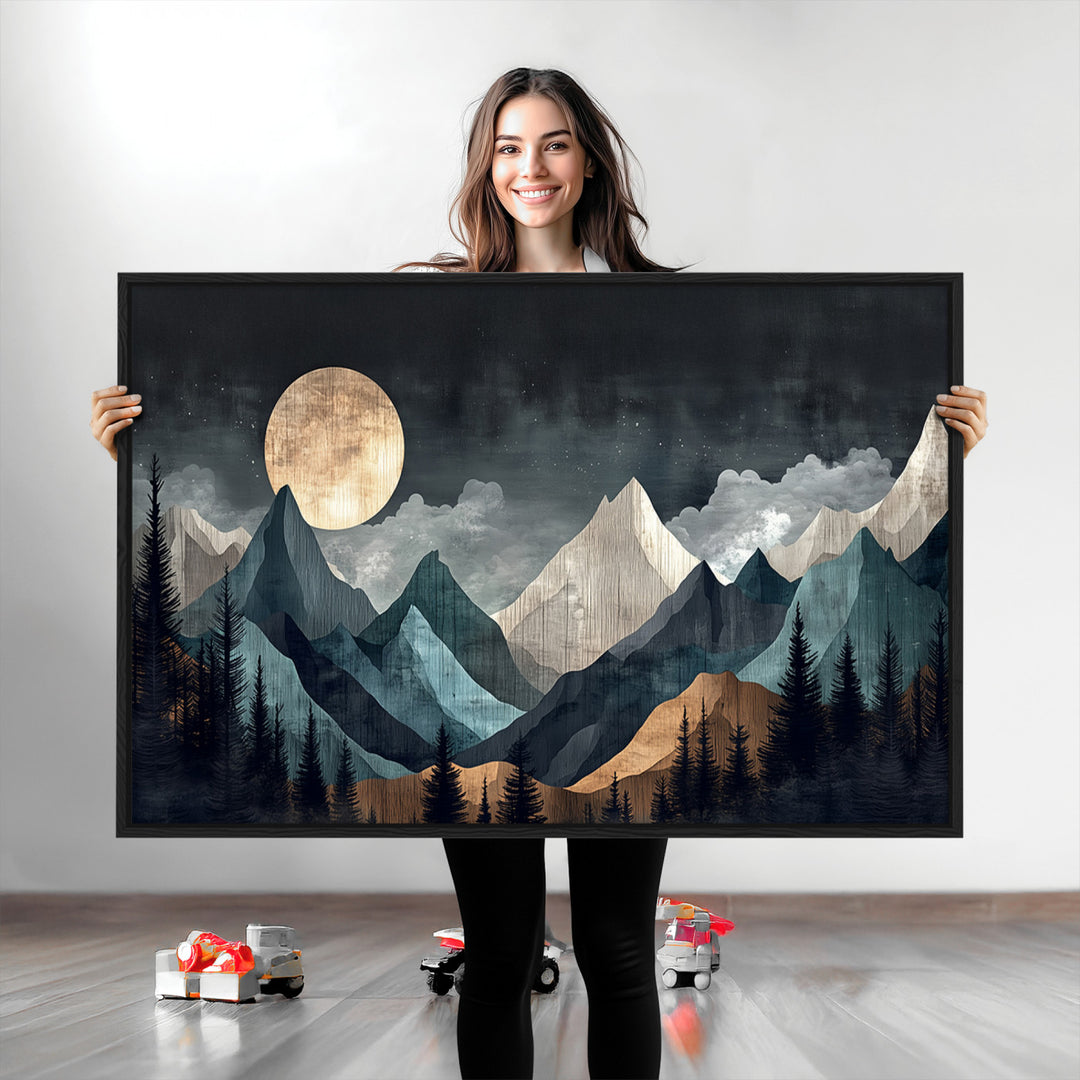 Framed Wall Art Canvas Print