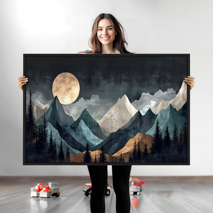 Framed Wall Art Canvas Print