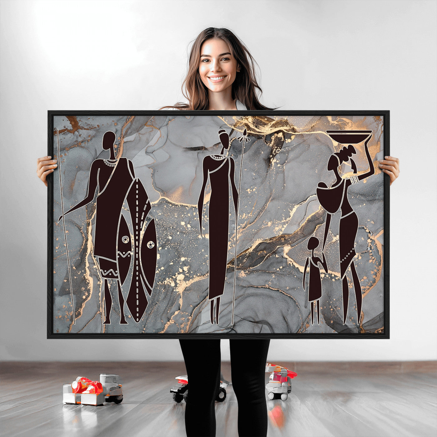 81756-MGV-CV-36X24-African American Wall Art African Women Painting Canvas Print