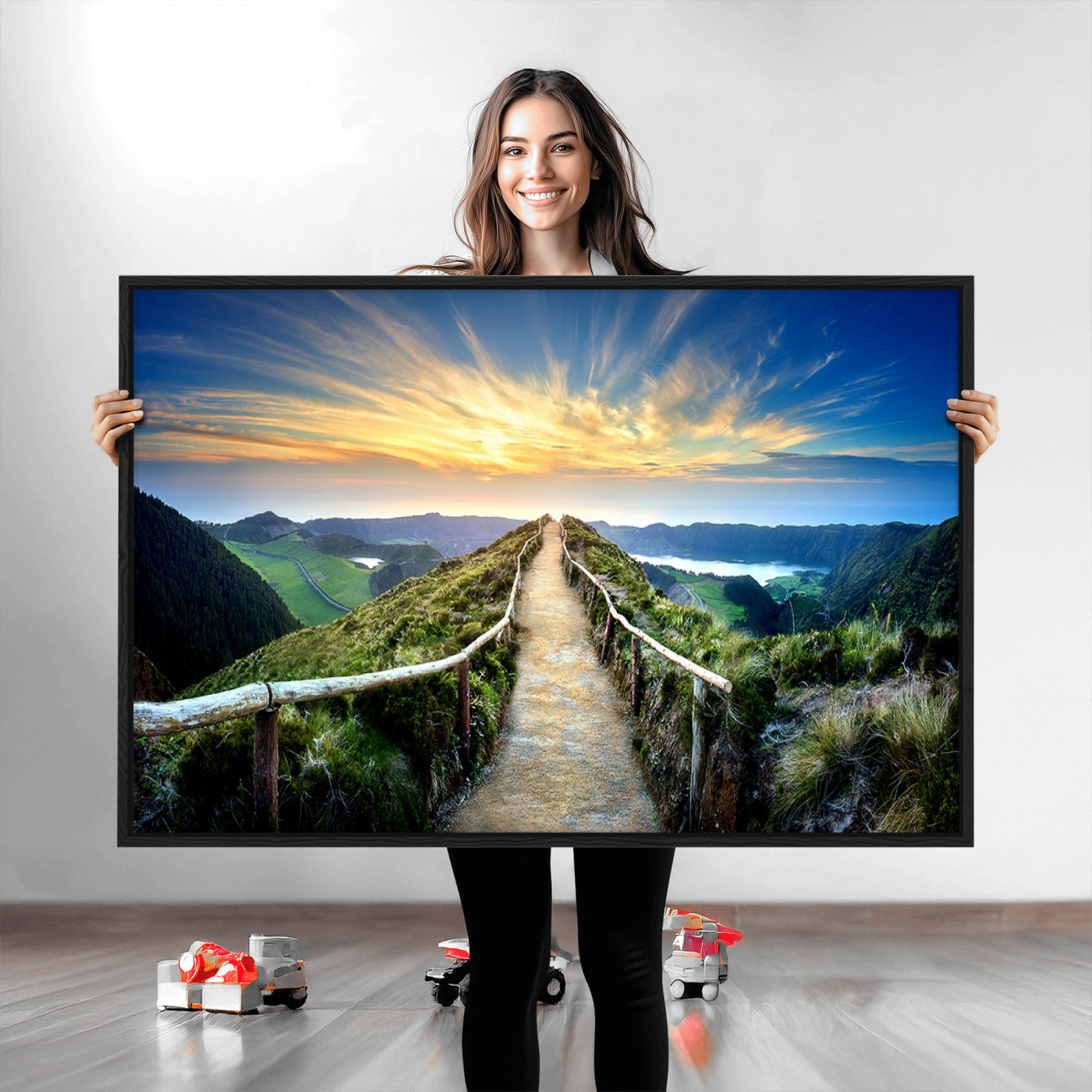 58887-MGV-CV-36X24-Mountain Landscape Wall Art Canvas Print