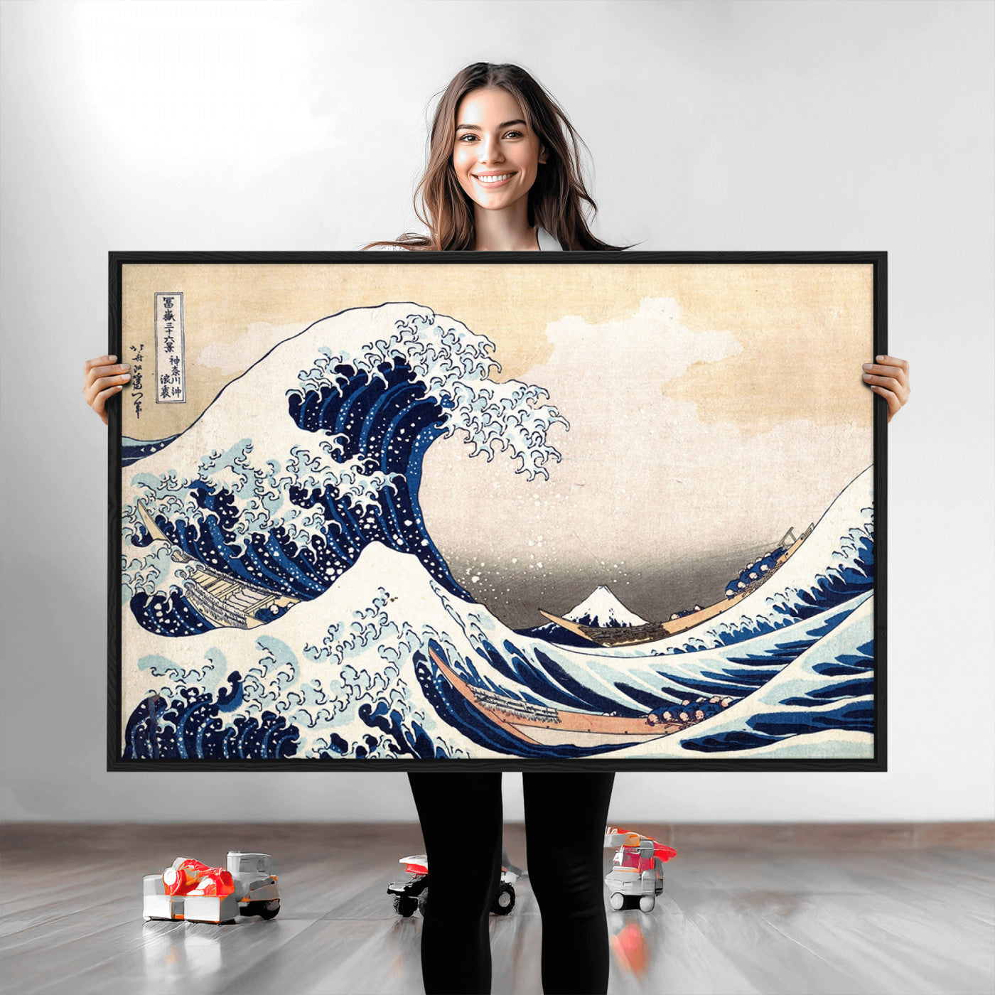 35635-MGV-CV-36X24-Wall Art Kanagawa Canvas Artwork Abstract Print