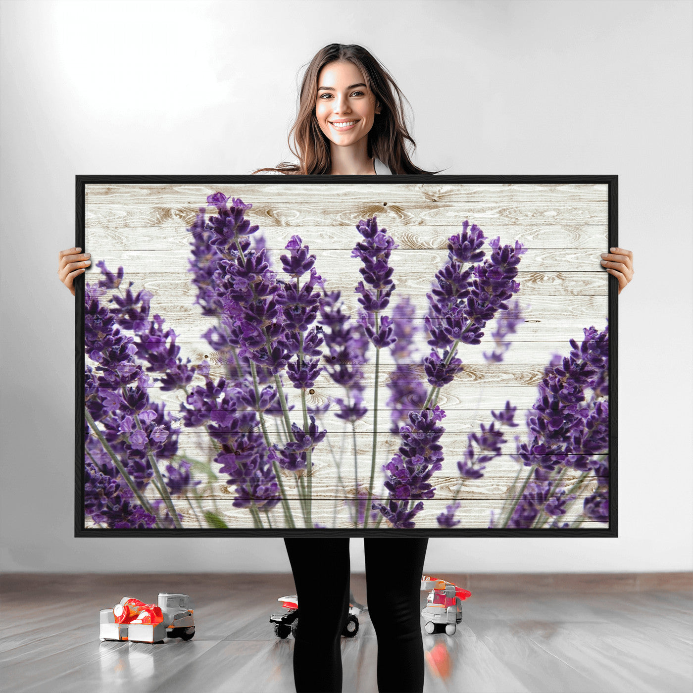 35576-MGV-CV-36X24-Lavender Canvas Wall Art Flower Print