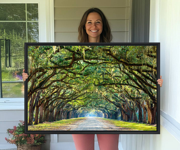 Wormsloe State Plantation Driveway Wall Art shines with Southern charm.