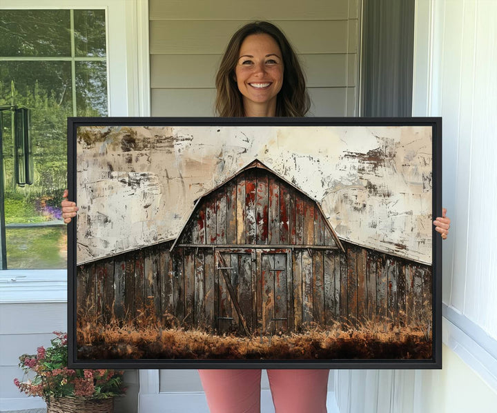 Rustic Barn Wall Art enhances your space with farmhouse-style decor.