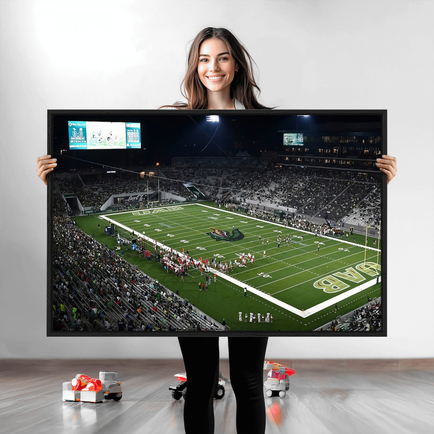 81740-MGV-CV-36X24-UAB Blazers Football Team Print - Birmingham Protective Stadium Wall Art Canvas Print