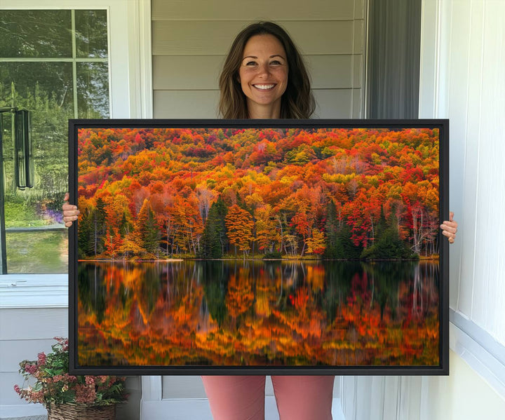 Fall Foliage Wall Art featuring autumn reflections.