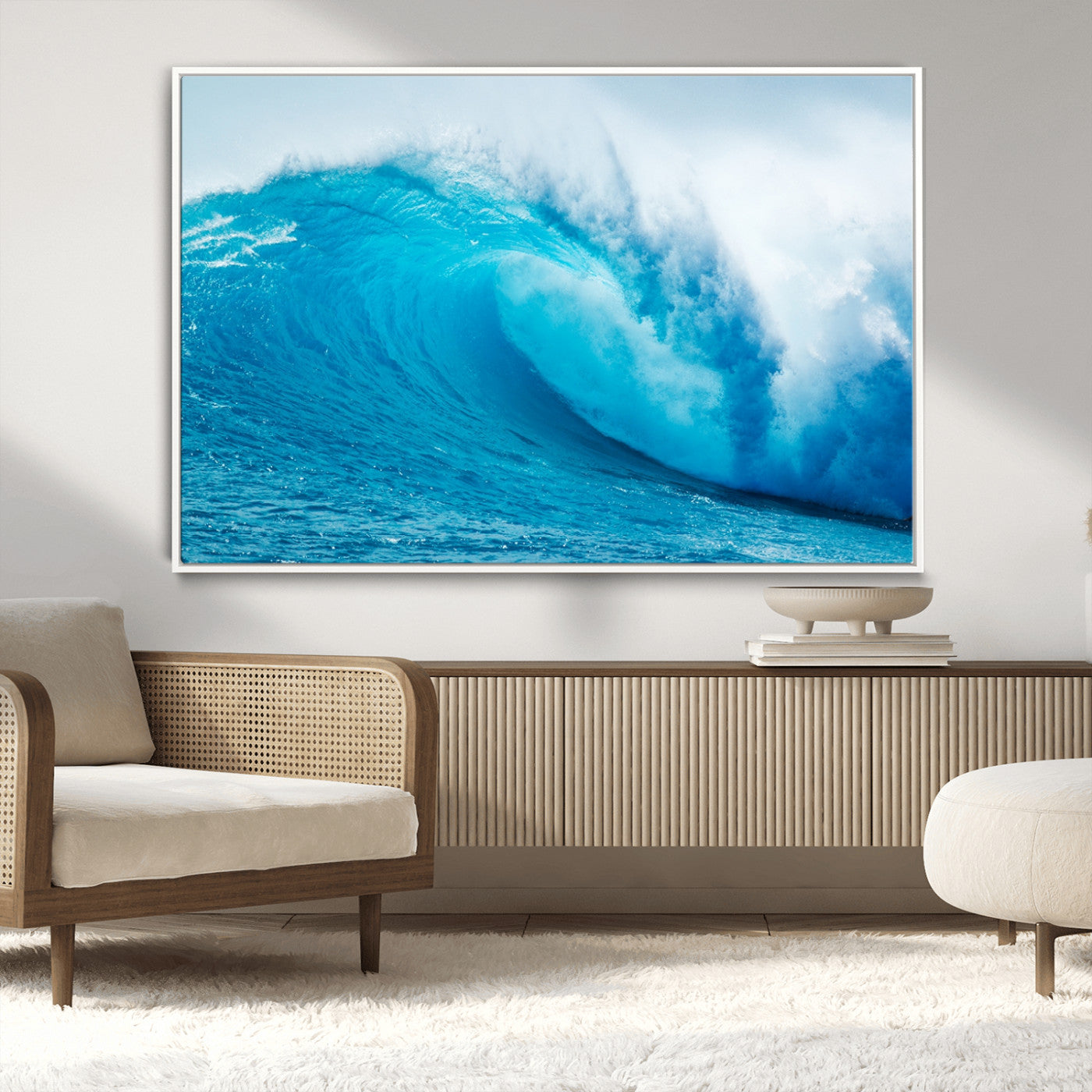 MGV-FC-36X24 - Big Ocean Surfing Wave Wall Art Canvas Print