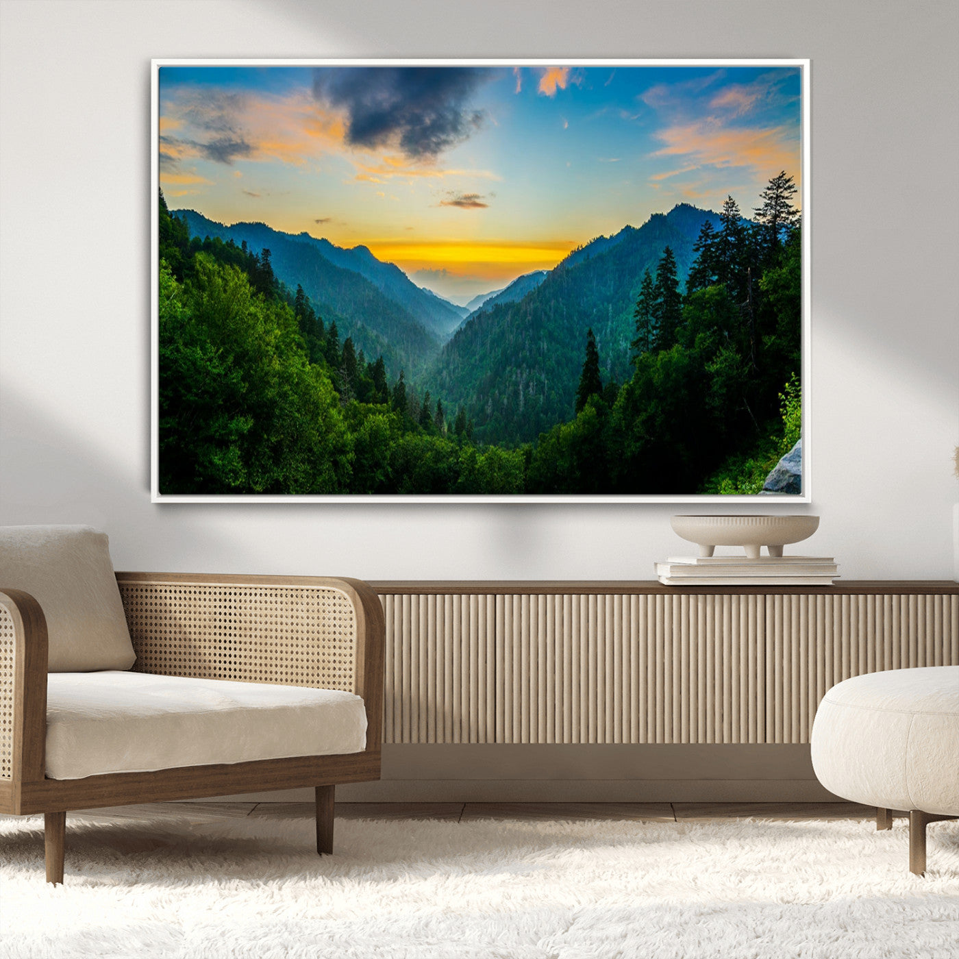 MGV-FC-36X24 - Green Forest Wall Art Canvas Print