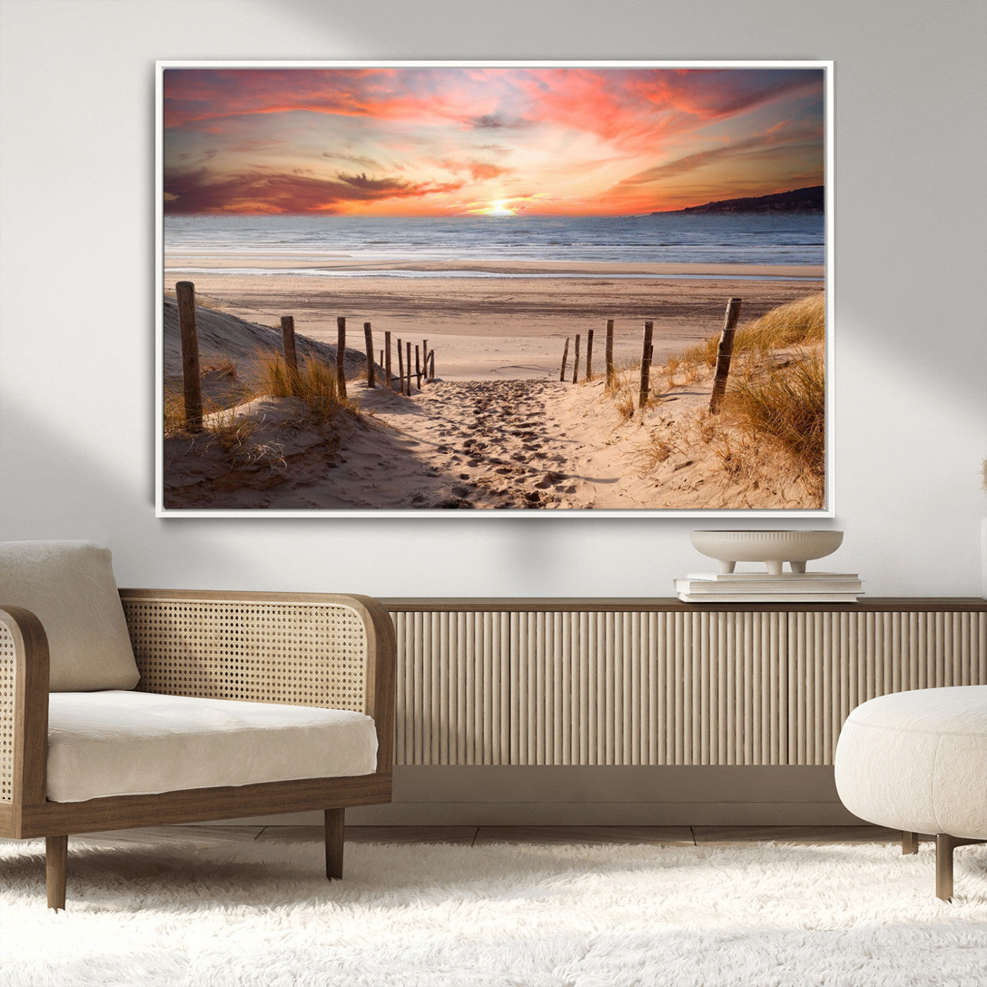 MGV-FC-36X24 - Sunset on the Sea Wall Art Canvas Print