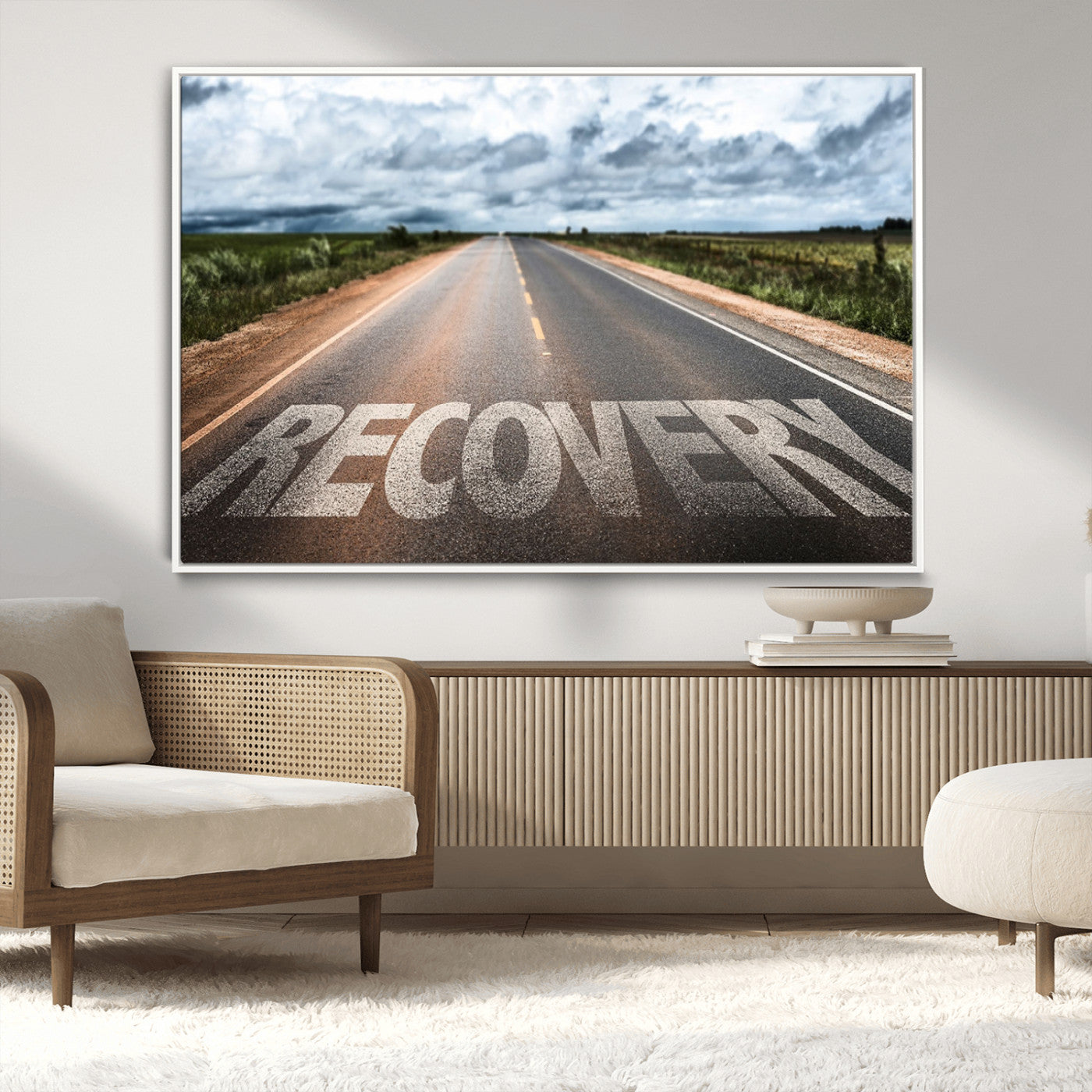 MGV-FC-36X24 - Recovery Road Wall Art Canvas Print