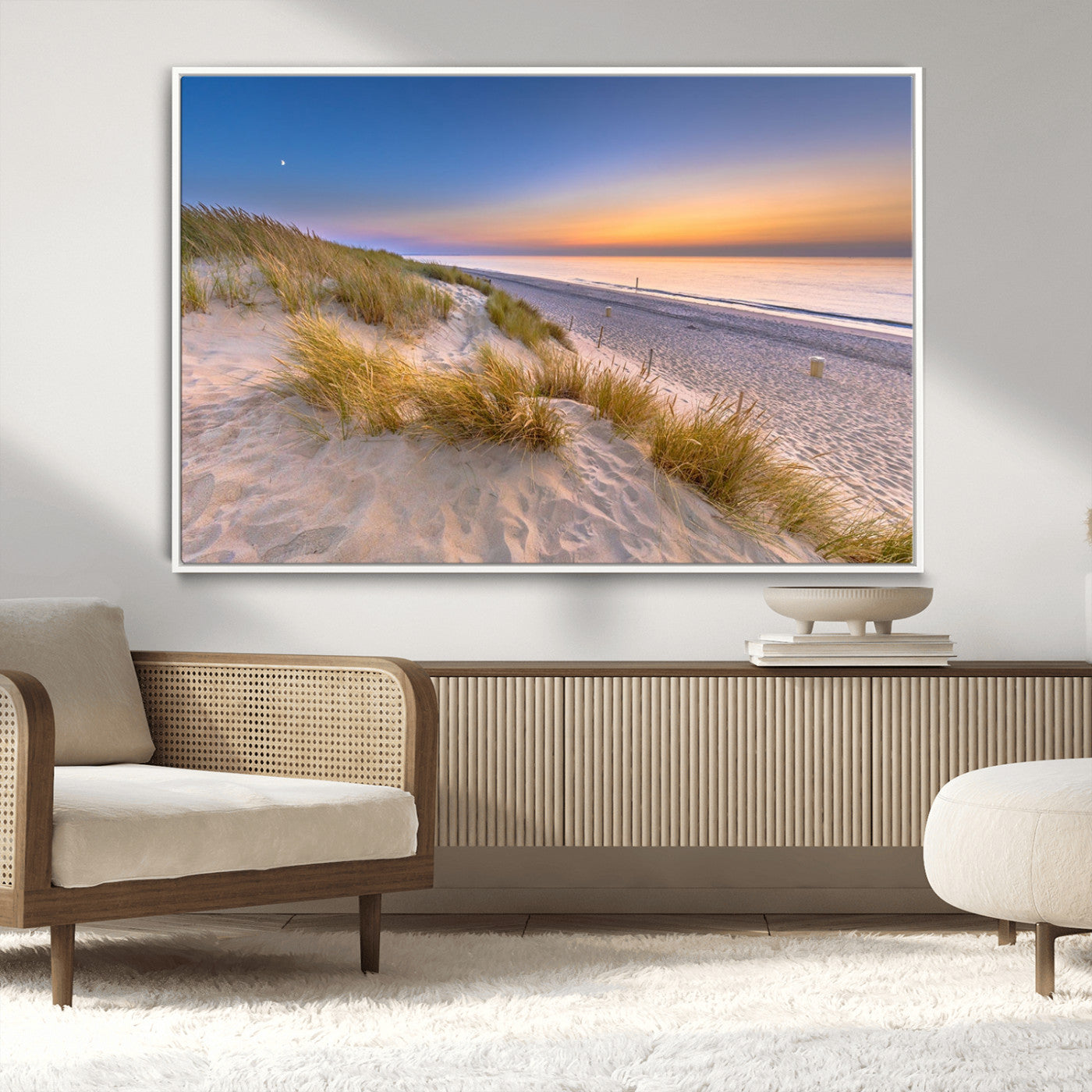 -Sunrise On The Beach Wall Art Canvas Print