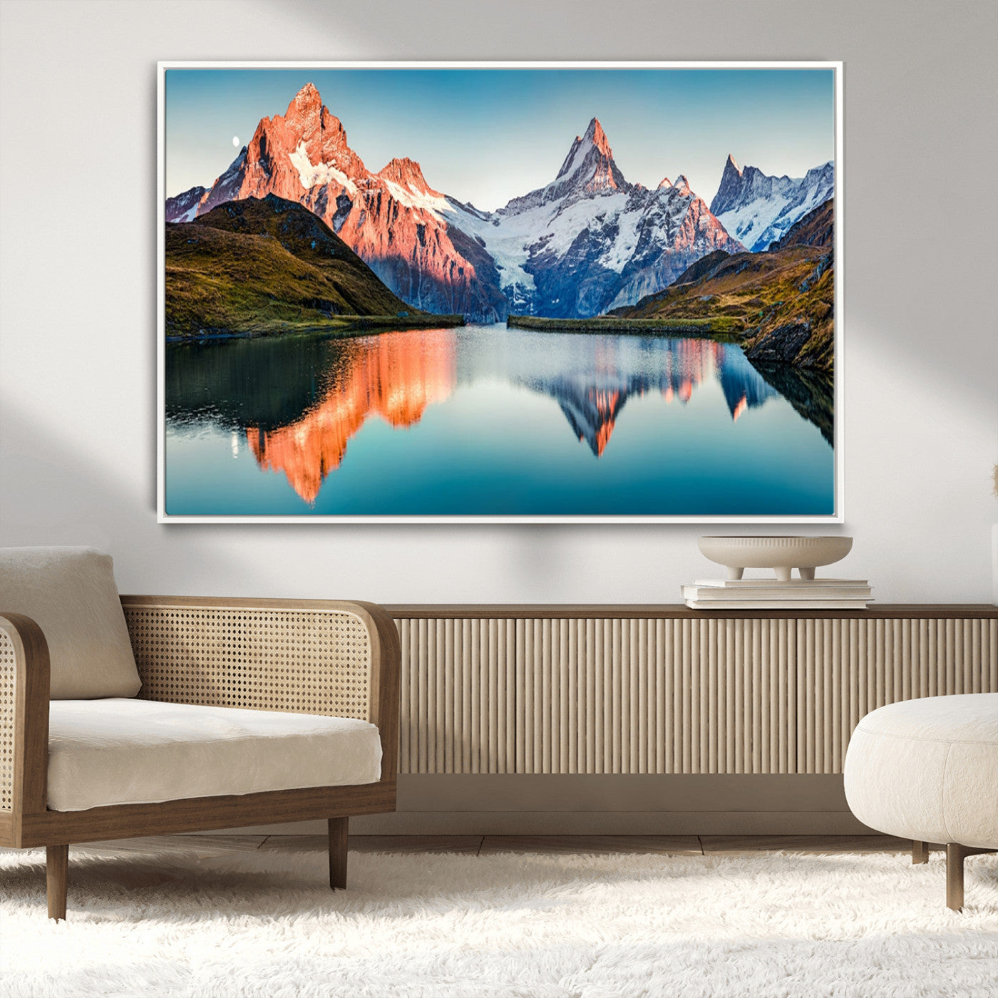 MGV-FC-36X24 - Landscape Mountain and Lake View Wall Art Canvas Print