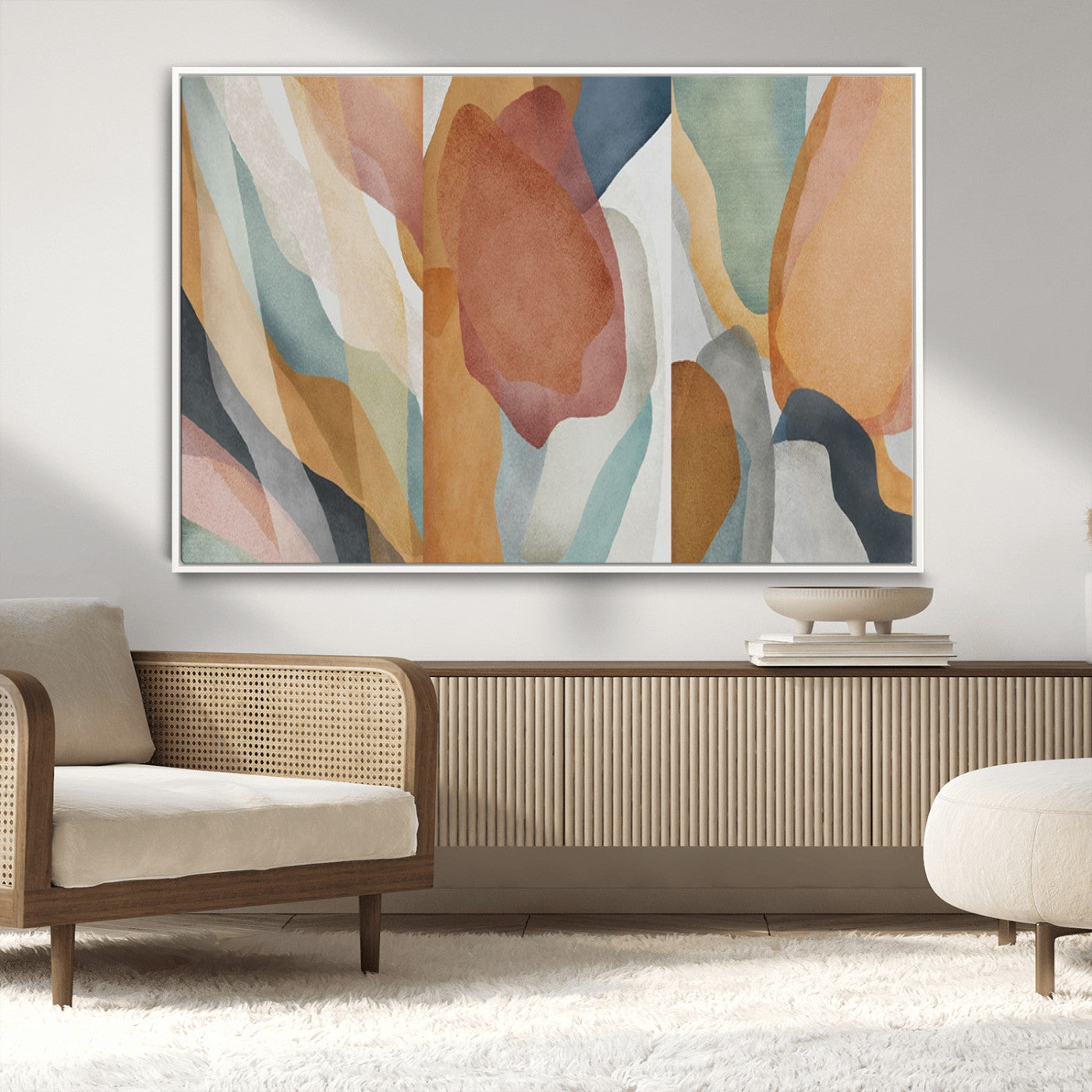 MGV-FC-36X24 - Boho Wall Art Canvas Print Set, Watercolor Boho Wall Art Canvas