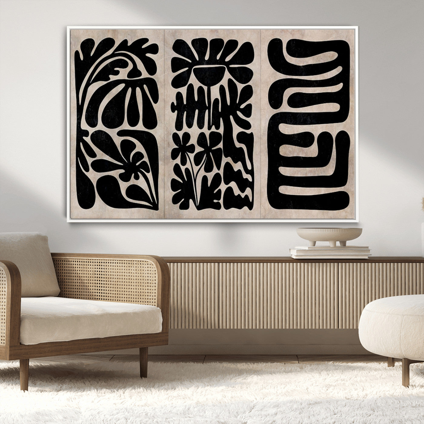 MGV-FC-36X24 - Canvas Print Wall Art Abstract Art Boho, Framed Boho Art Canvas Print