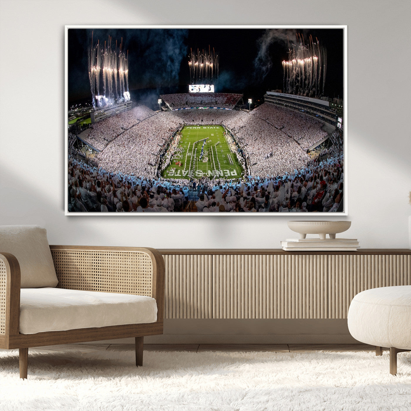 MGV-FC-36X24 - Penn Stadium Football Wall Art Canvas Print, Pennsylvania University Football Stadium
