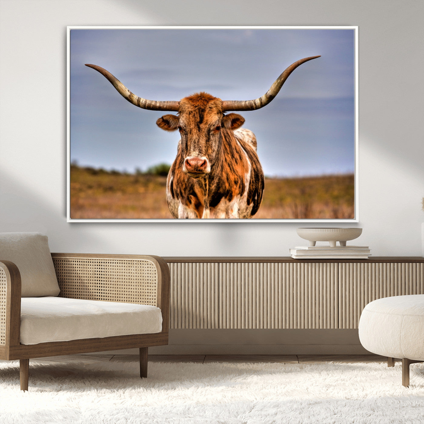 MGV-FC-36X24 - Texas Longhorn Wall Art Print